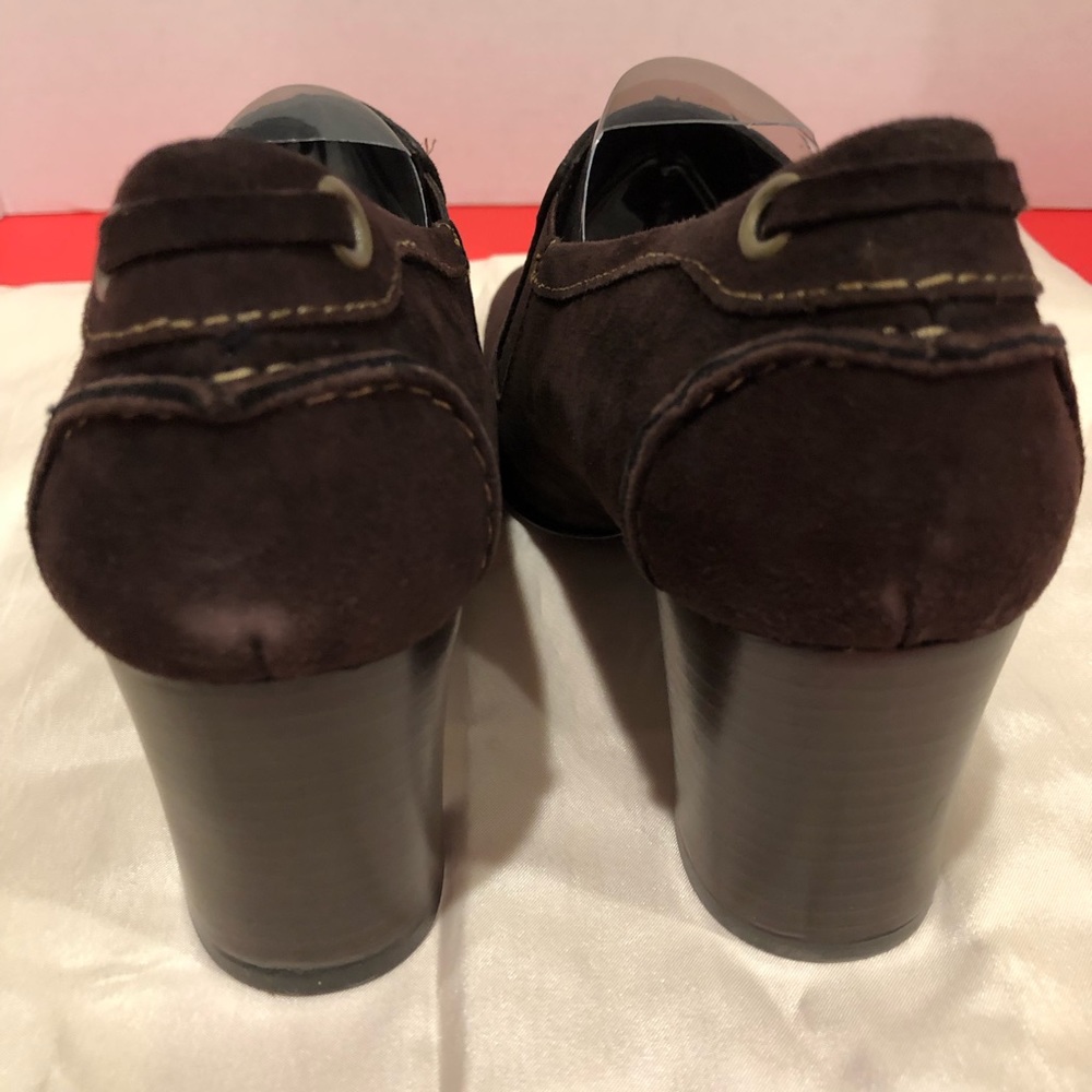 New Liz Claiborne Anandale Brown Suede Pumps - Picture 2 of 7